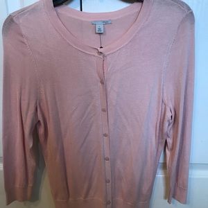 Pink bottom down sweater NWT